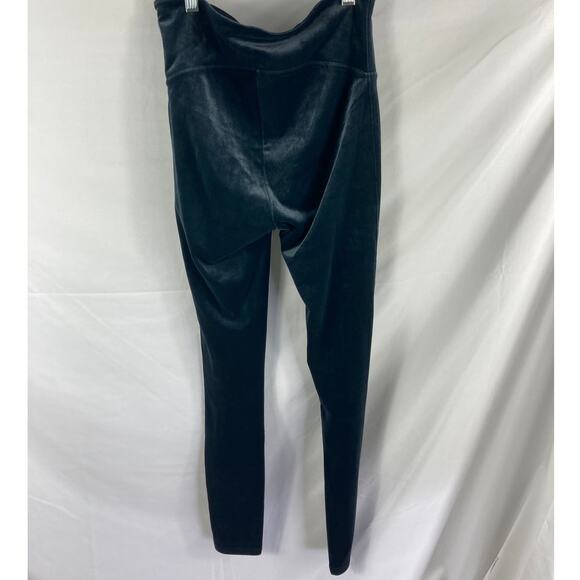 Spanx Dark Navy Blue Velvet Leggings Size Medium - Picture 5 of 6